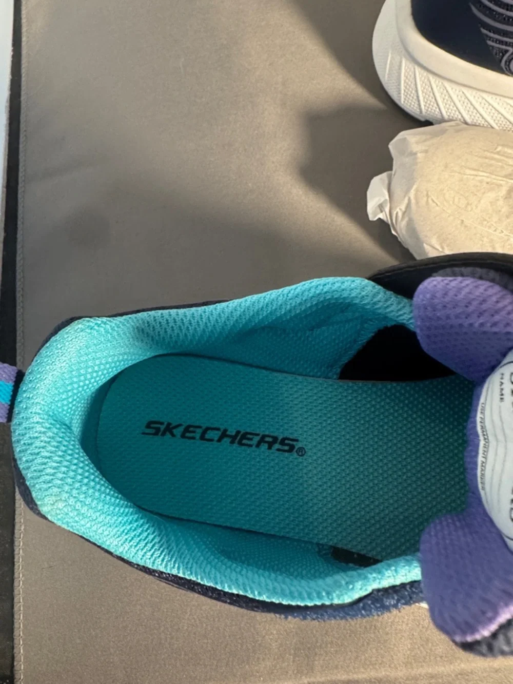 Skechers Kids Navy & Teal‎ Athletic Sneakers new inbox.